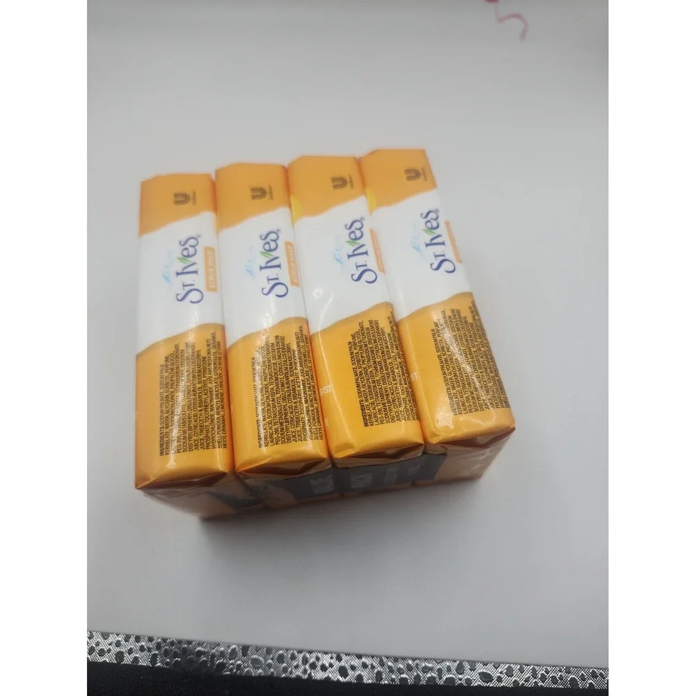 St. Ives Exfoliating Scrub Soap Vitamin C And Orange  4 Bars -   New